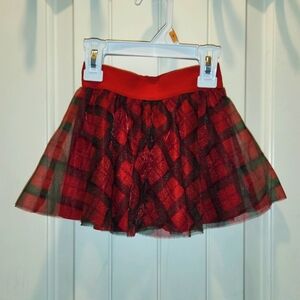Plaid Red Skirt
